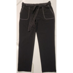 NYCC Black & White Contrast Stitch Career Dress Trouser Pants Women's 12